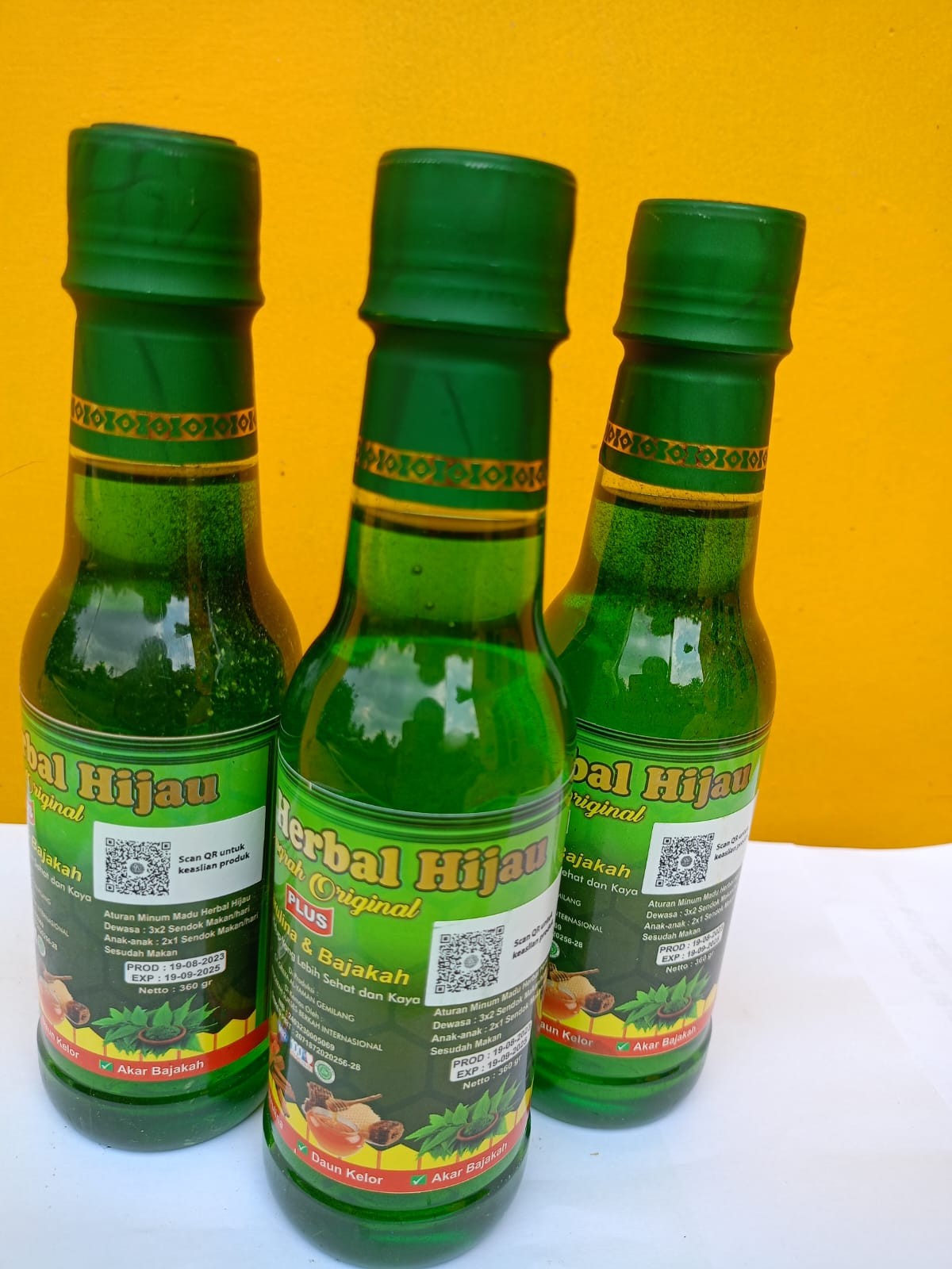 produk MADU HERBAL HIJAU 360gram