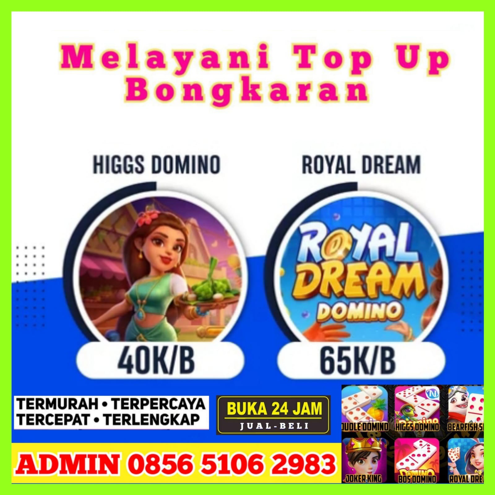 produk Terima Bongkar Chip Royal Dream