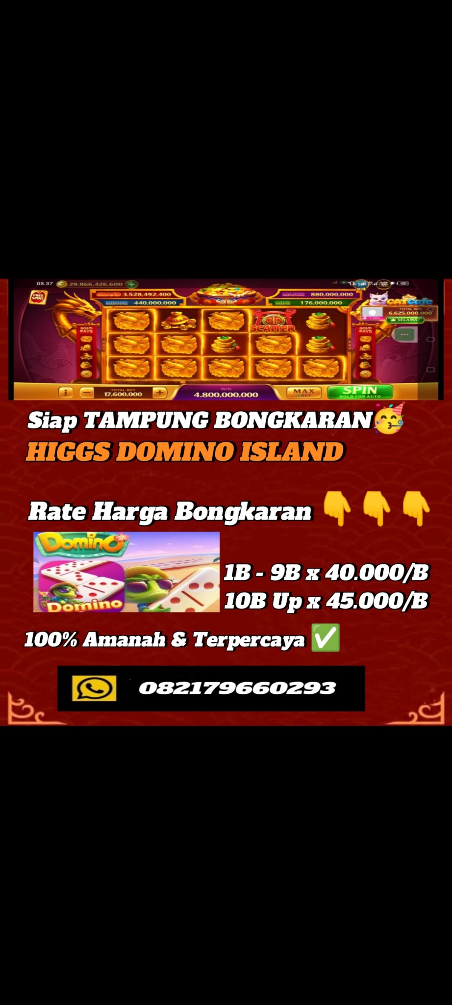 produk Siap terima bongkar chip domino 24 jam