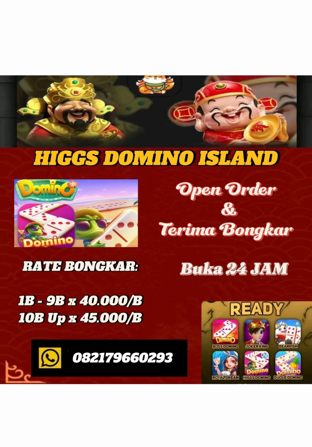 produk BONGKAR CHIP DOMINO ISLAND