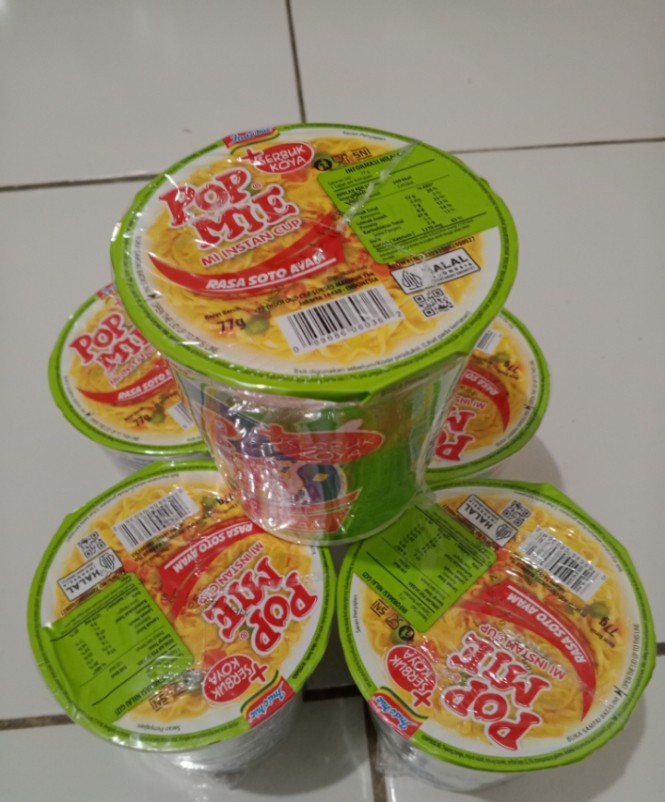 produk Pop mie