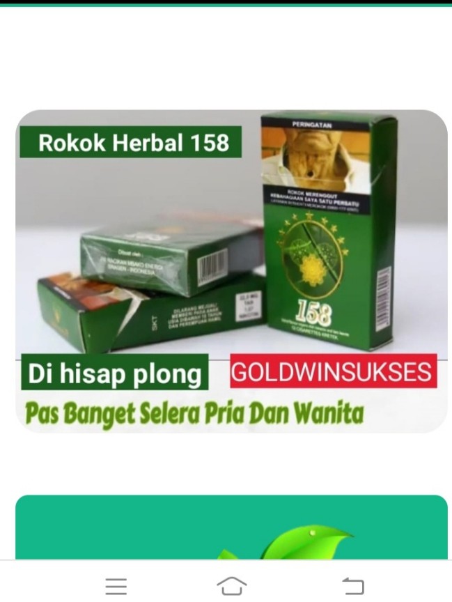 produk Rokok herbal