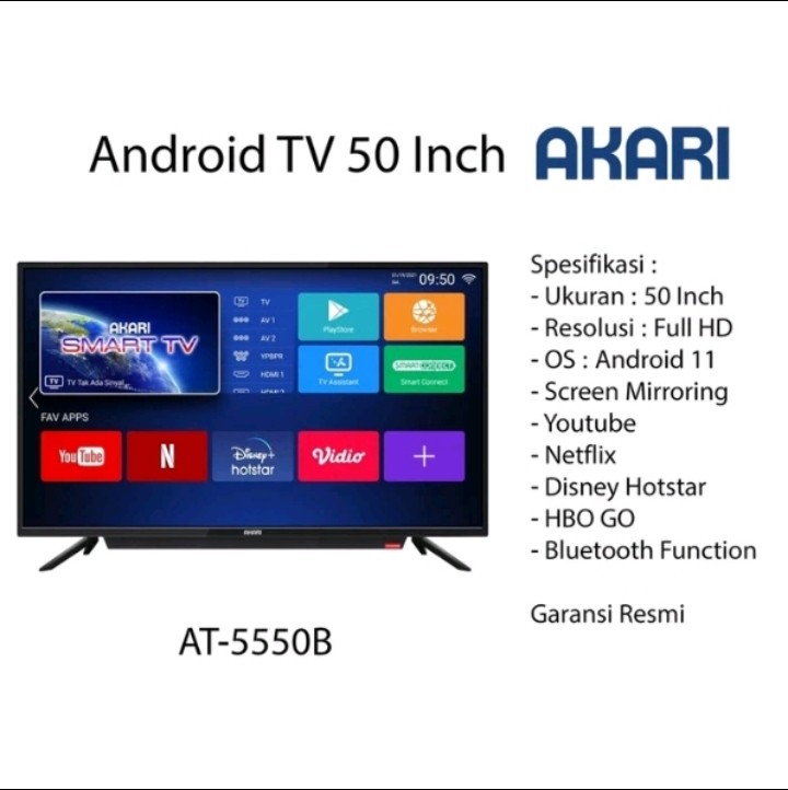 produk AKARI TV Smart Android