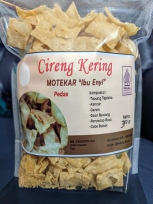 produk CIRENG KERING - RASA PEDAS 300gr/bungkus