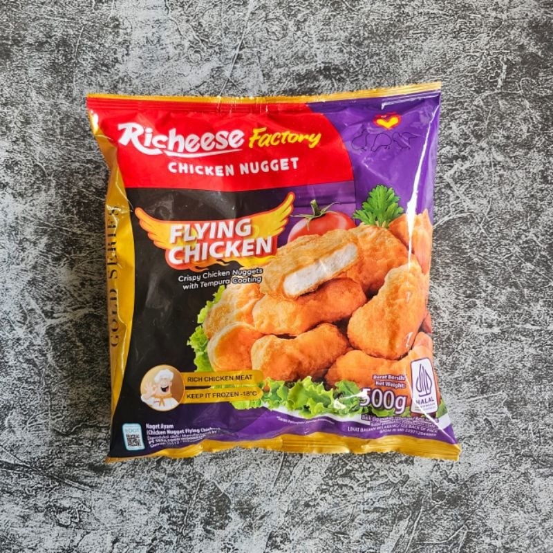 produk RICHEESE FACTORY FLYING CHICKEN NUGGET  per Pack 500 gram