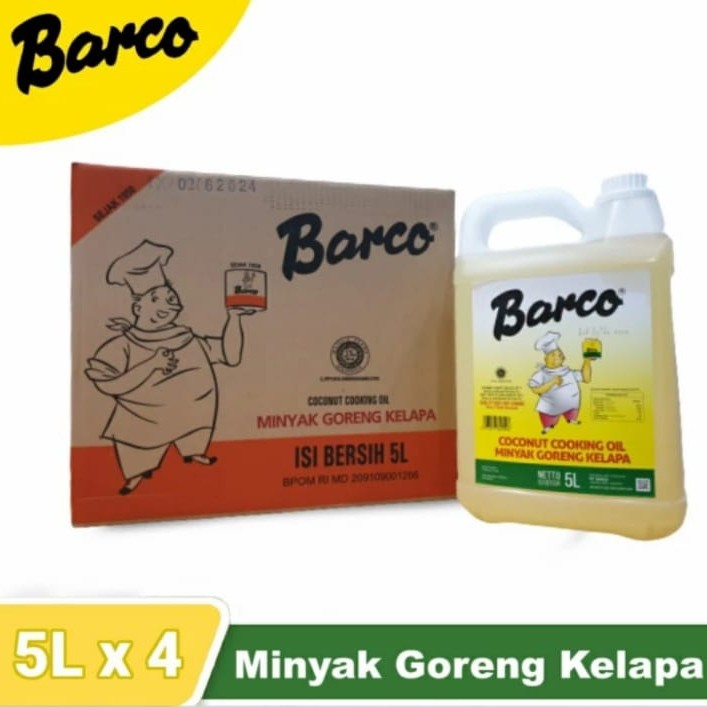 produk Minyak goreng kelapa barco 5liter jeringen