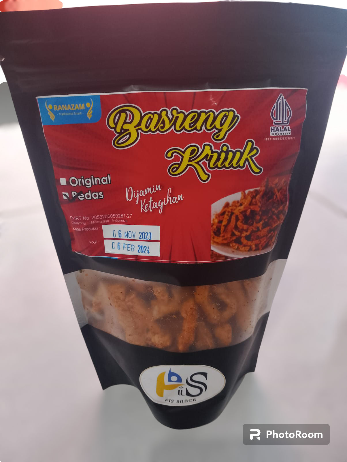 produk Basreng Kriuk Original Dan Pedas di jamin ketagihan  100gr