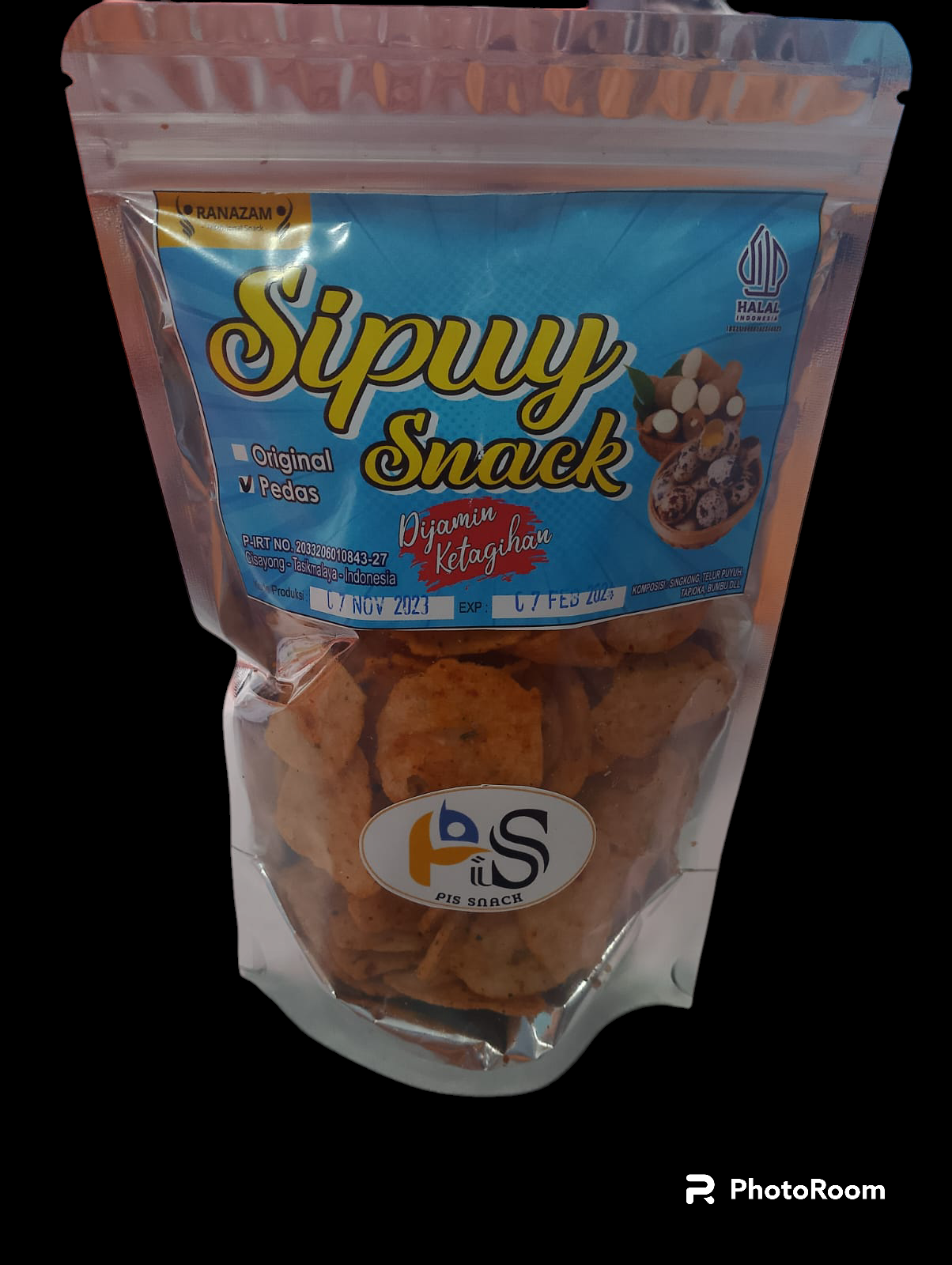 produk Sipuy Snack cemilan Singkong enak rendak lemak 100gr