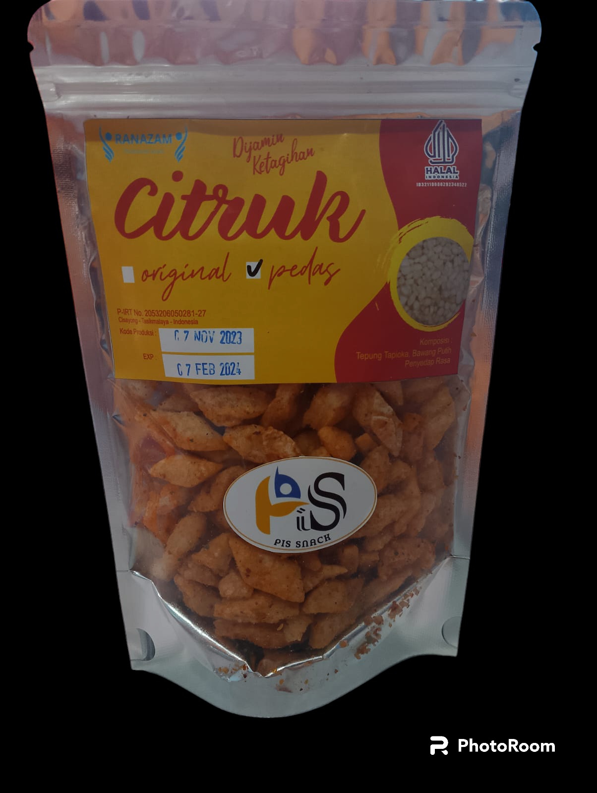 produk Citruk Snack cemilan  lemak 100gr