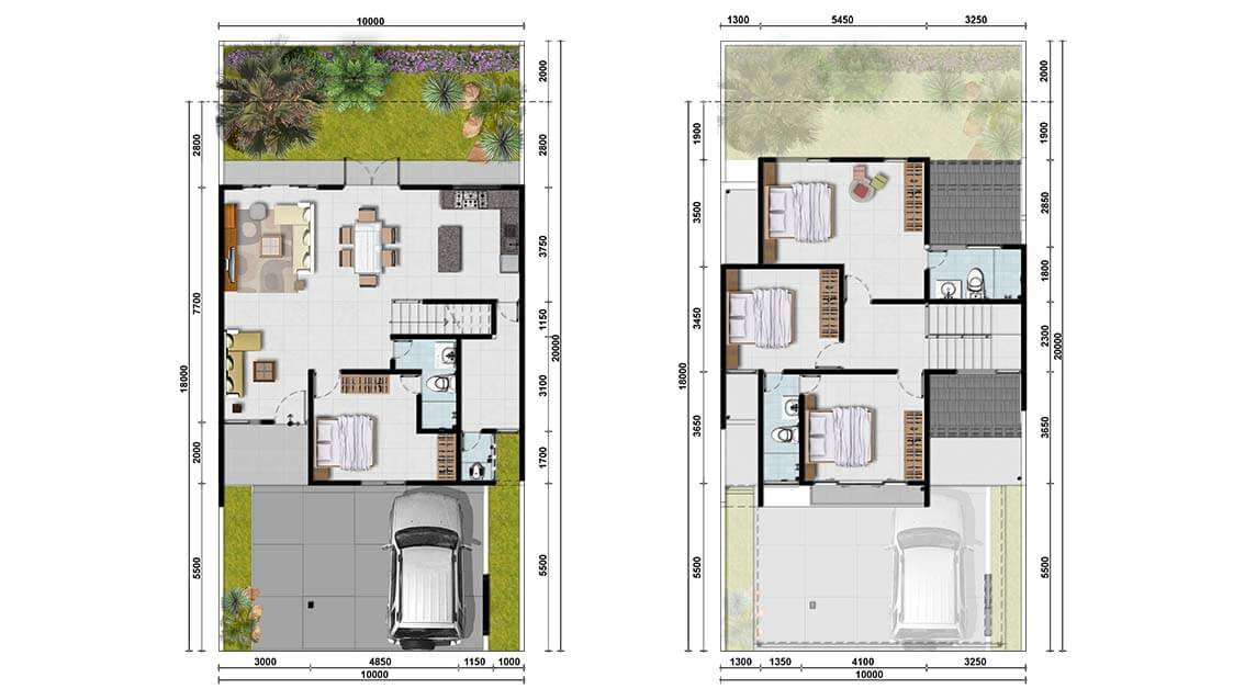 produk Rumah Type Crystal (189) LT 200 (10x20) | LT 180 (10x18)