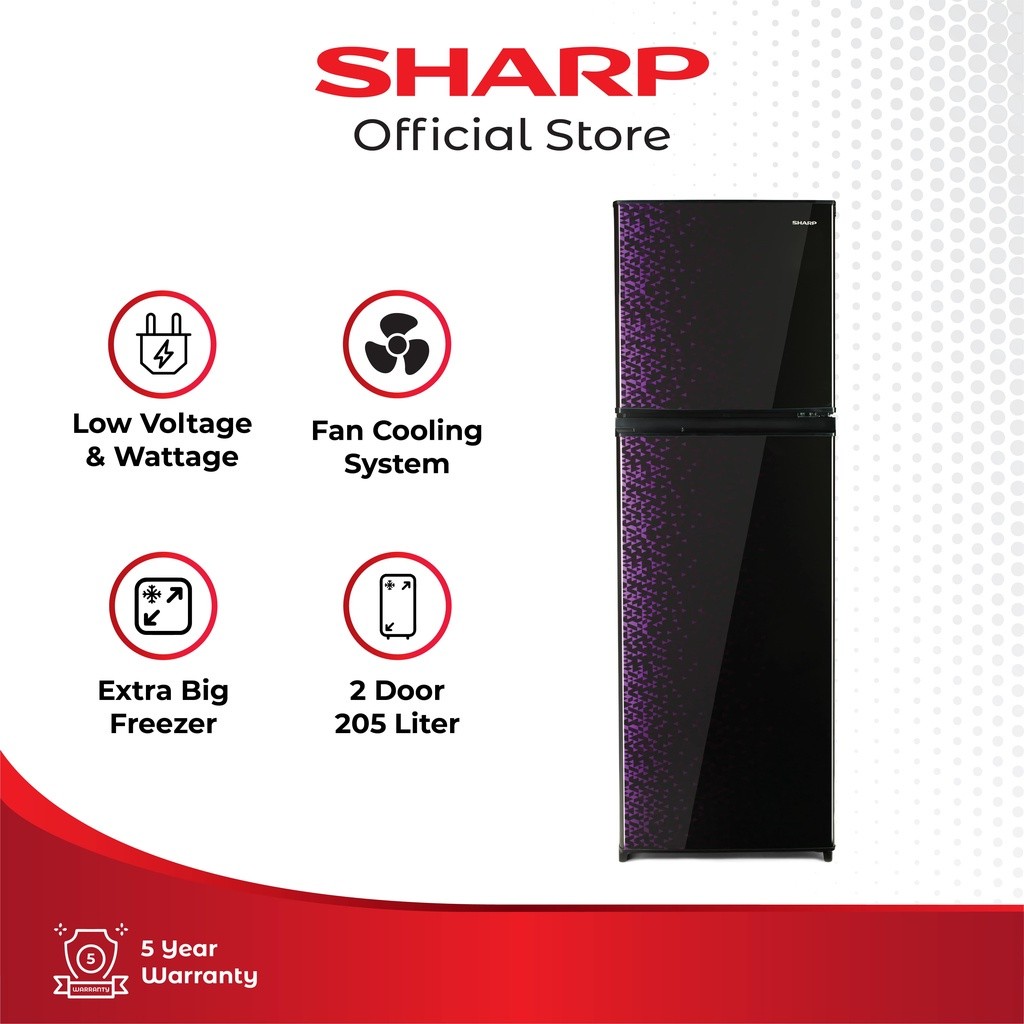 produk Sharp SJ-236MG-GB Kulkas 2 Pintu