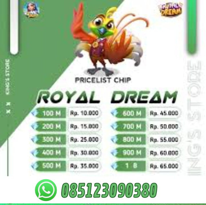 produk Top up Koin Royal Dream amanah dan terpercaya