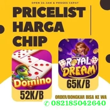 produk BONGKAR CHIP ROYAL DOMINO & HIGGS DOMINO