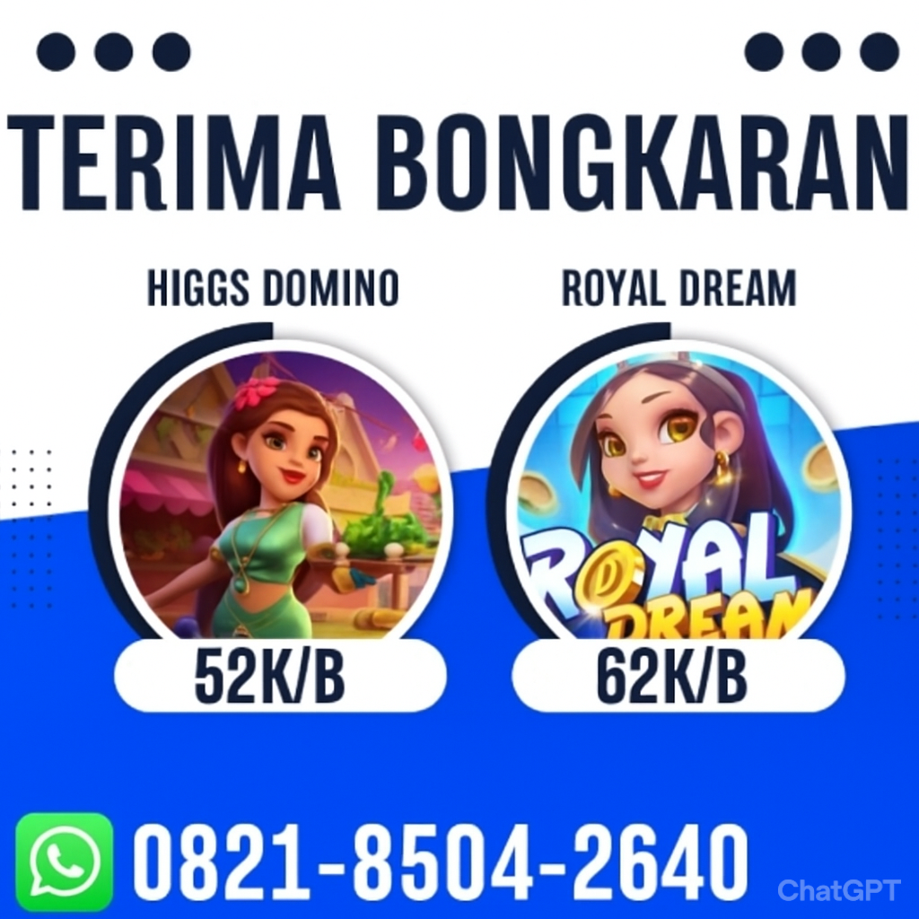 produk TOP 1 BONGKAR CHIP ROYAL DOMINO 1B X 65K