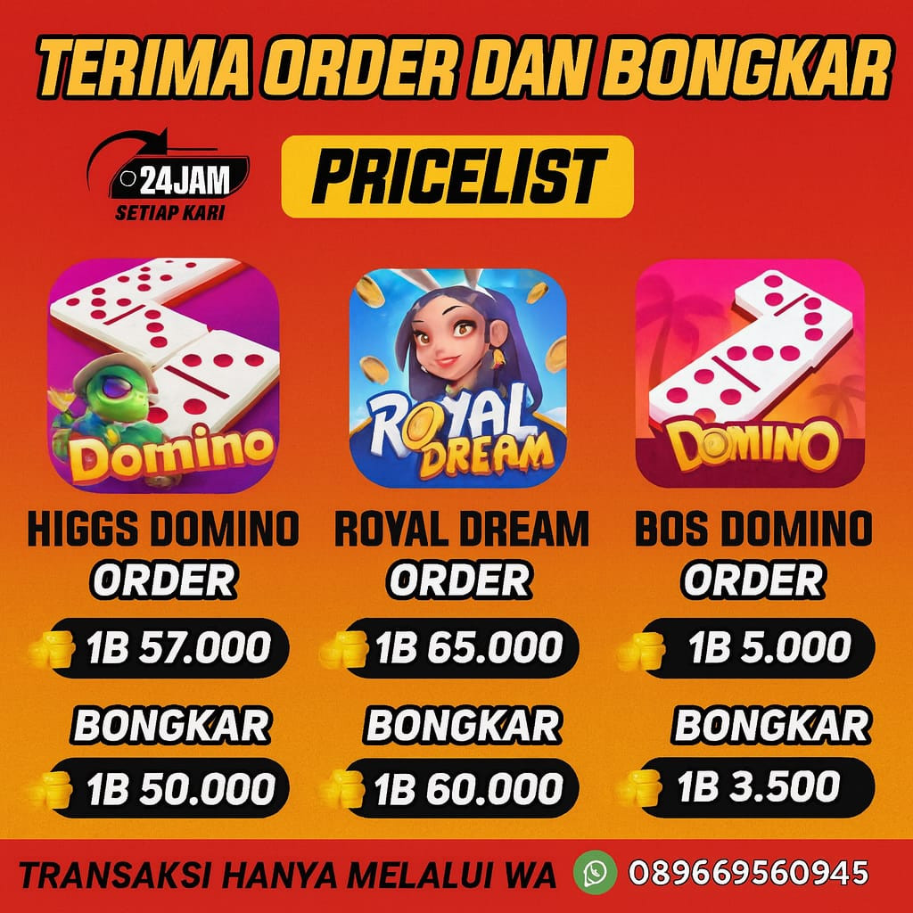 produk TERIMA BONGKAR CHIP DOMINO