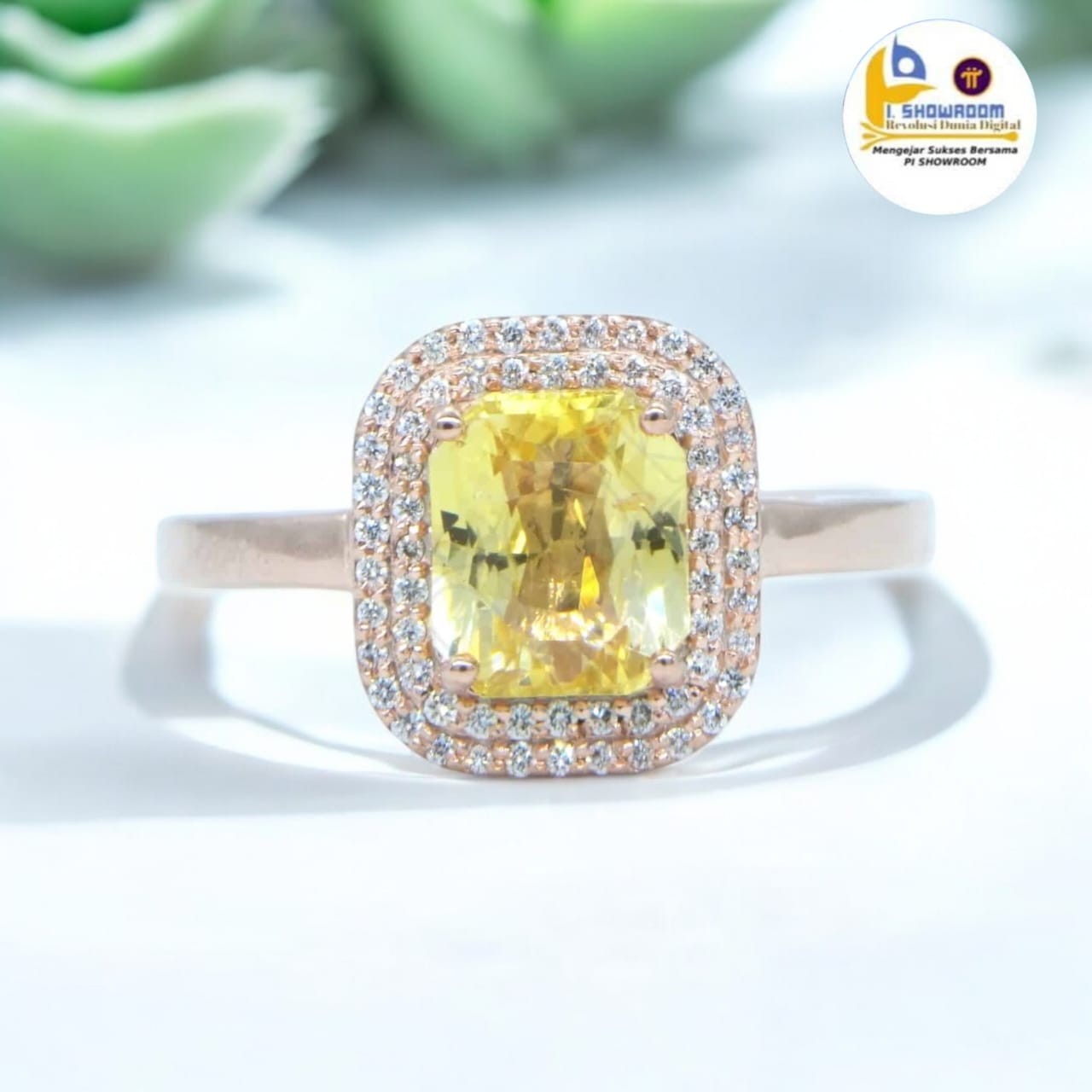 produk Cincin Berlian Yellow Sapphire